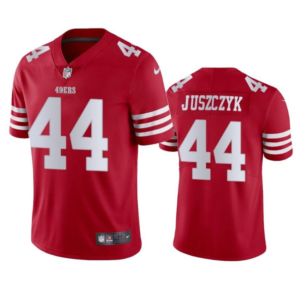 Mens Kids Youths  Kyle Juszczyk red Stitched Jersey